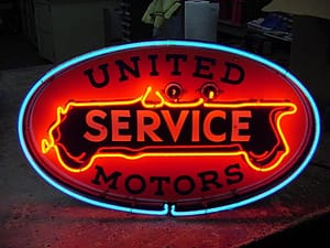 vintage gas and oil signs