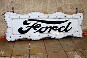 Vintage Signs // porcelain Ford sign..."MY COLLECTION"