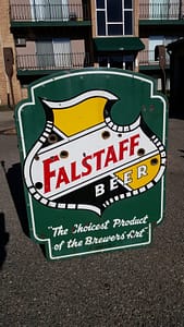 Porcelain Neon Signs vintage Falstaff sign