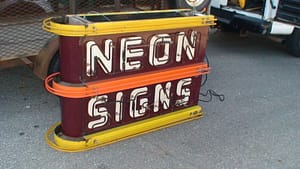 Old Porcelain neon signs