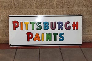 Vintage Porcelain Signs Pittsburg Paints