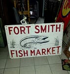 Antique Trade Signs & Folk Art - Vintage Fish Market sign,