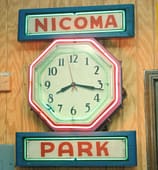 Nicoma park ,Vintage Advertising Neon Clocks
