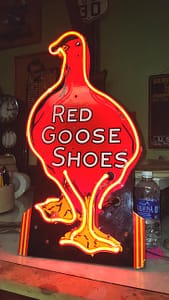 Porcelain Neon Signs // neon porcelain red Goose Shoes,Neon Signs