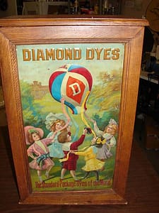 " Collectible Signs "Dye Cabinet for Diamond with sign