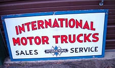 Old Gas & Oil Signs Vintage Signs International Trucks service sign,neon signs for sale."in My Collection "
