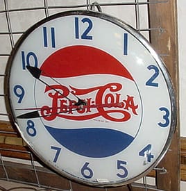 Vintage Pepsi clock Telechron "Vintage Neon Clocks" About Us