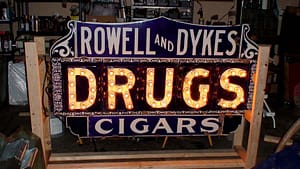 Porcelain Neon Signs Dykes Cigars Drugs sign,neon signs for sale