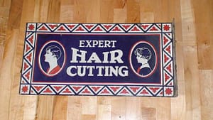 VINTAGE SIGNS // expert hair cutting flange sign..."MY COLLECTION"