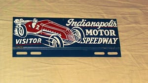 [ Collectible Signs ]License plate topper for Indianapolis 500