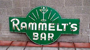 Porcelain Neon Signs , Rammelt's Bar