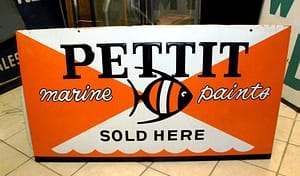 Vintage Metal Signs // Marine Pettit Paints sign