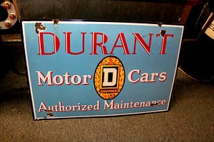 Old Gas & Oil Signs // porcelain sign for Durant Motor Cars,neon signs for sale