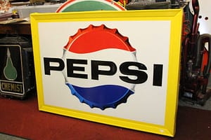 "Vintage Metal Signs" Old Pepsi sign