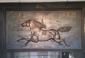Collectible Signs // Horse sign for Cole's Horse Farm