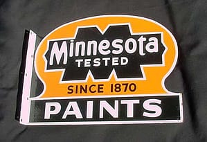 " Vintage Signs "Flange Paints sign Minnesota
