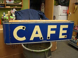 Porcelain Neon Signs Cafe neon sign,advertising signs (SOLD)