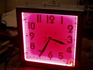 curtis clock,Vintage Advertising Neon Clocks