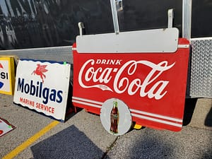 coca cola Vintage signs hold treasures.