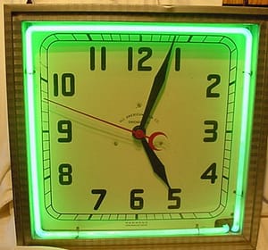 American clock ,Vintage Advertising Neon Clocks