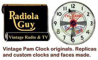 Radiola Guy.com Vintage pam clock original clock