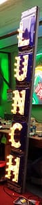 Porcelain Neon Signs Federal 1903 Lunch sign