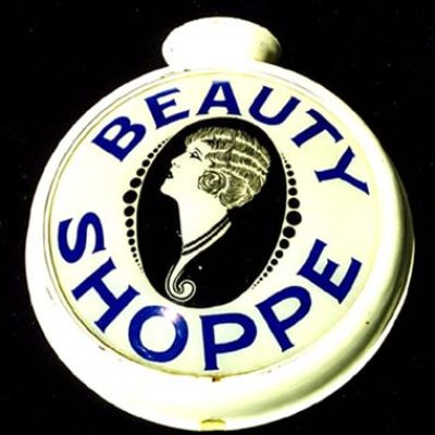 Vintage Beauty Shop globe with both lenses Trade Signs in our collection