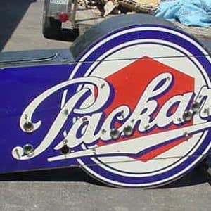 Packard neon porcelain vintage sign, vintage sign