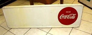 Vintage Metal Signs // Coca Cola w Privelage Panel
